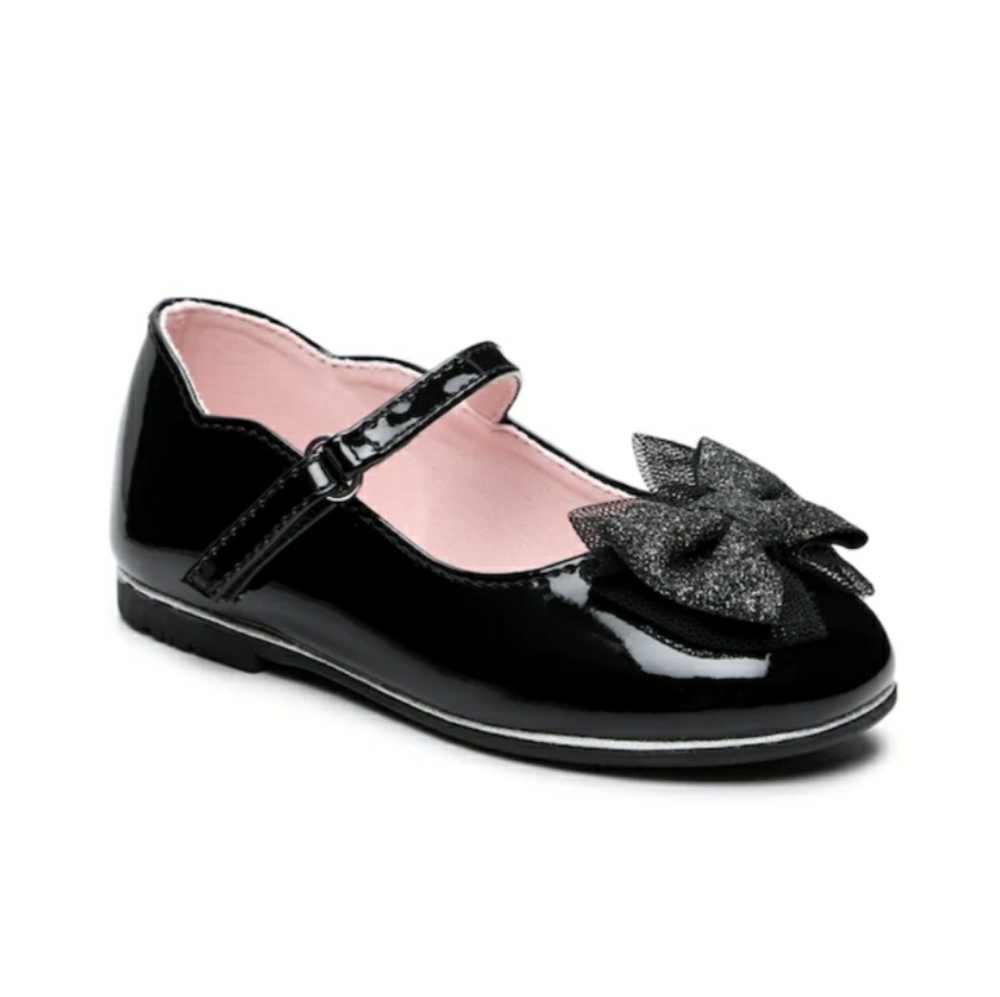 Olive and Edie Bella Mary Jane kids’ flats - black patent size 11 kids